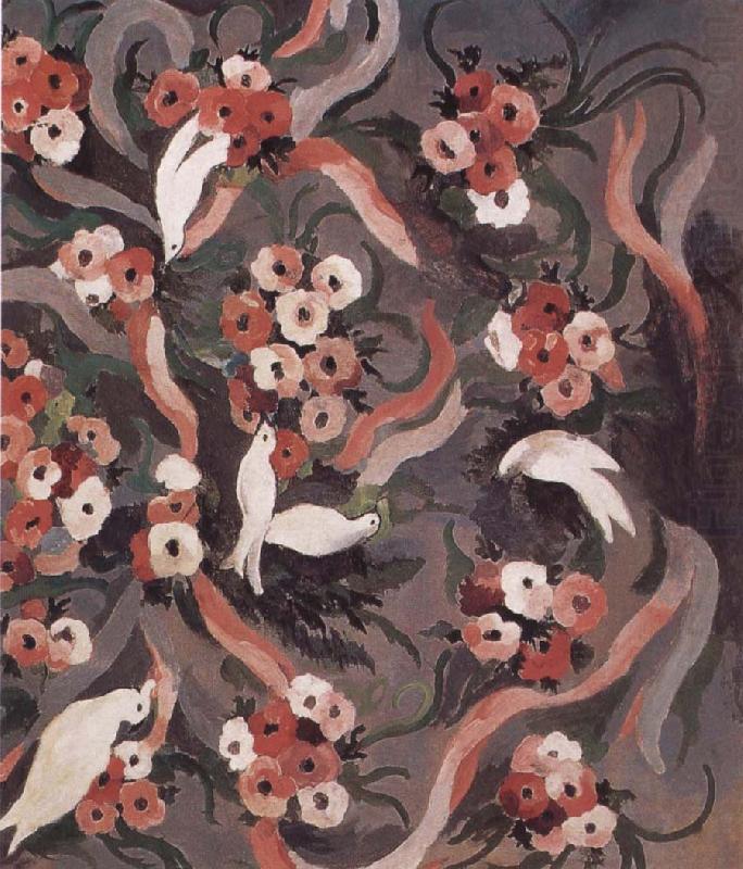 Marie Laurencin Pigeon and flowers